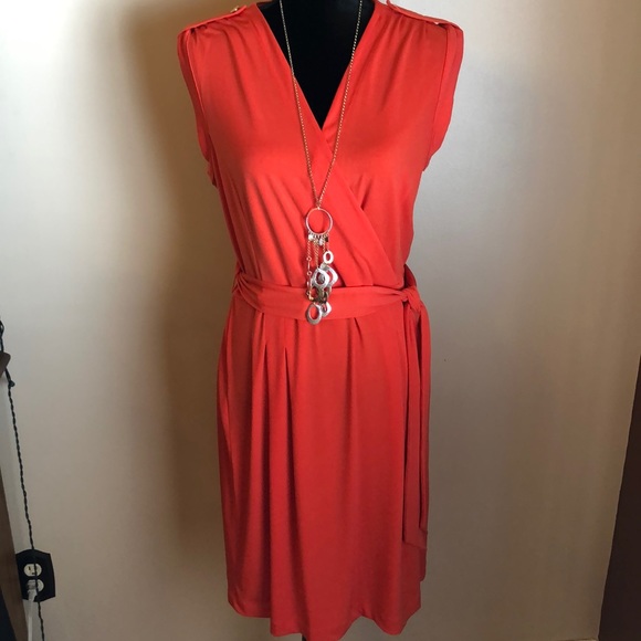 Banana Republic Dresses & Skirts - Banana Republic sz Large coral dress- gorgeous!!!